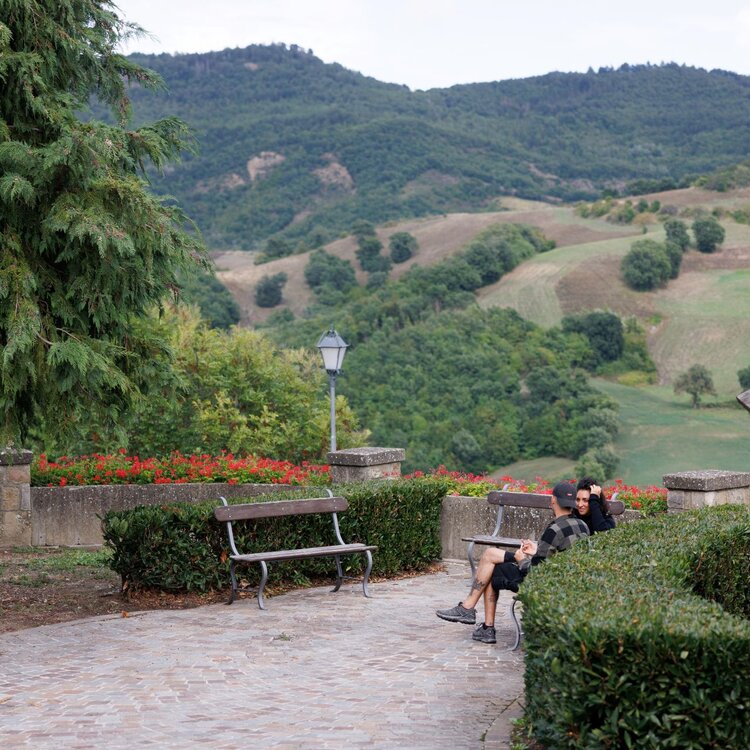 Belvedere a Frontino da dove vedere il paesaggio circostante | © Gianluca Maroccini